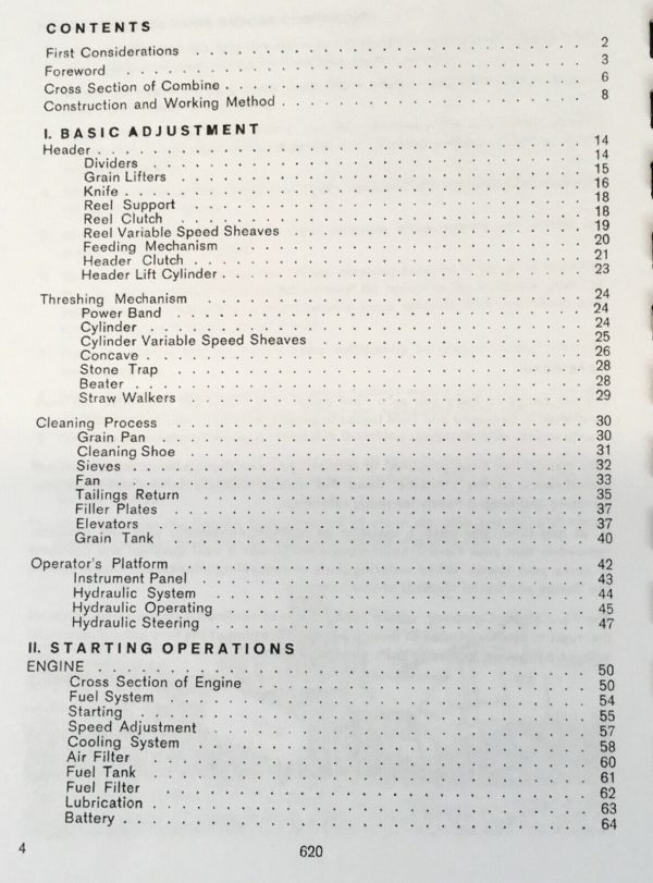 Ford 620 Self-Propelled Combine Operators Manual Set Owners Book Maintenance - Image 3