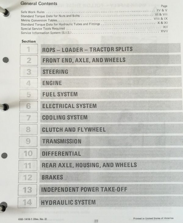International 454 Diesel Tractor Service Parts Manual Set Repair Shop Catalog - Image 3