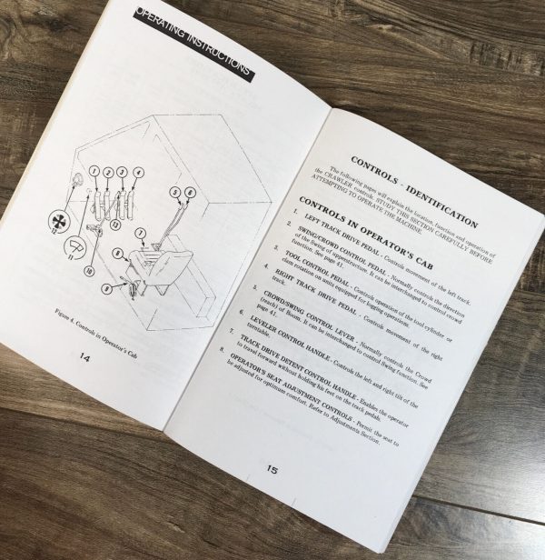 Case Drott 35B 40B 50B Crawler Excavator Track Operators Owners Manual 35 40 50 - Image 3