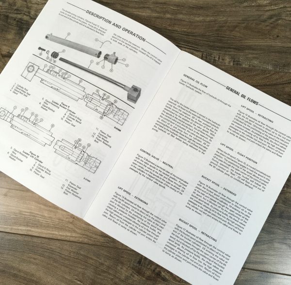 Ford Series 745 Loader 19-955 For 340A 540A Tractor Service 2 Manual Repair Set - Image 8