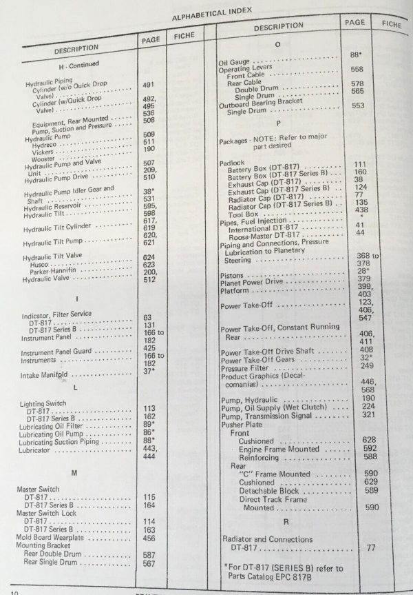 International TD-25B Crawler Service Parts Manual Set Repair Catalog DT-817B - Image 5