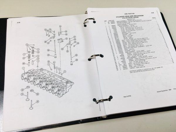 Case 2096 Tractor Parts Manual Catalog Book Assembly Schematic Exploded Views - Image 4