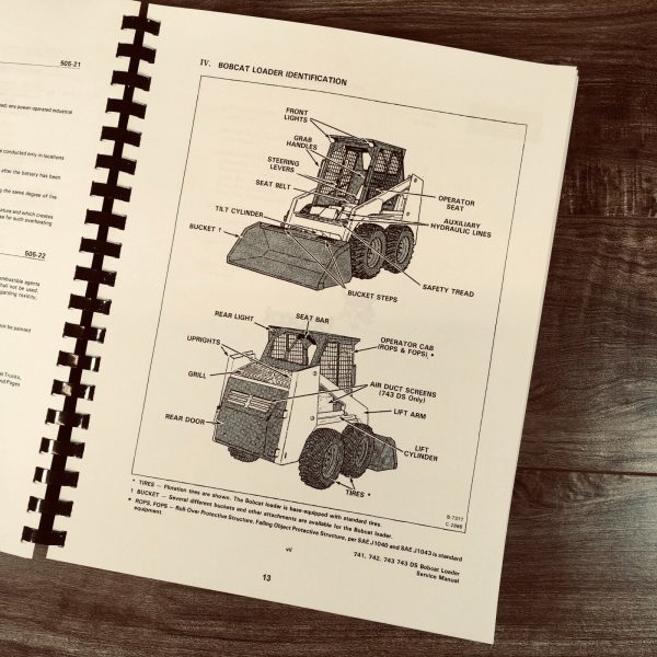 Bobcat 741 742 742B 743 Skid Steer Loader Service Manual Repair Shop Technical - Image 3