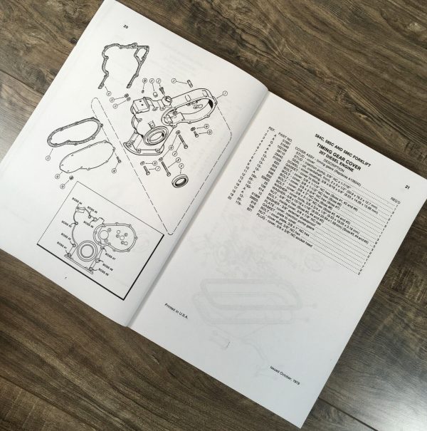 Case 584C 585C 586C Forklift Manual Parts Catalog Operators Owners Set Book - Image 5