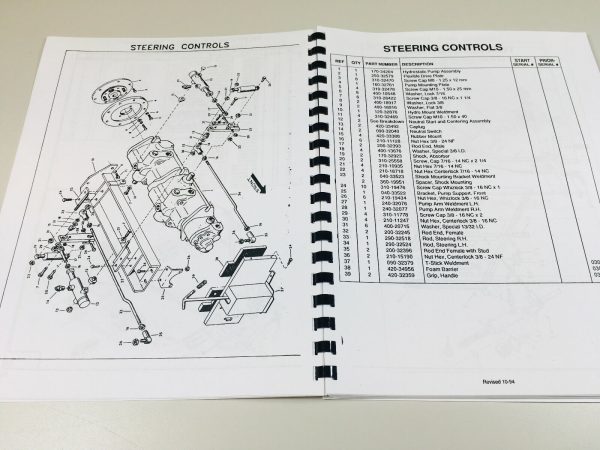 Mustang 930A Skidsteer Loader Parts Manual Catalog Exploded Views Numbers - Image 5