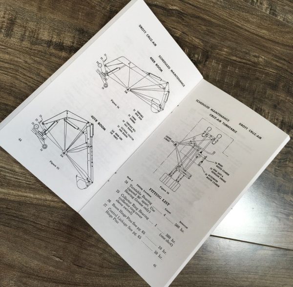 Drott 40YR 40ER Cruz-Air Operators Manual Owners HandBook Maintenance Book - Image 5