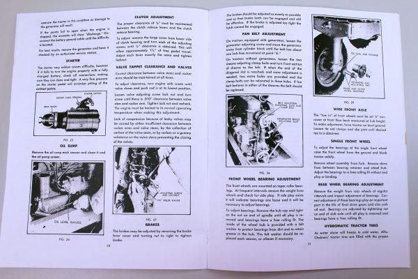 Allis Chalmers Wc Tractor Operating Maintence Parts Owners Operators Manual - Image 6