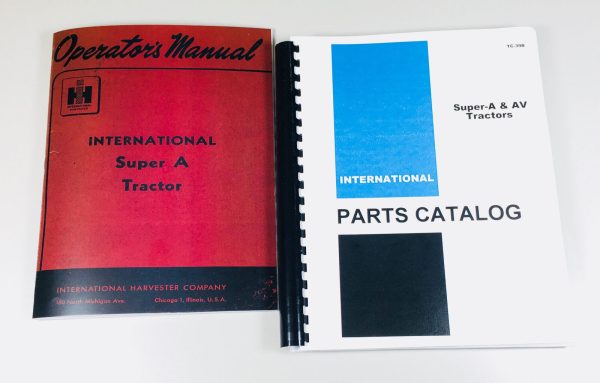 International Super A Tractor Operators Manual Parts Catalog Assembly