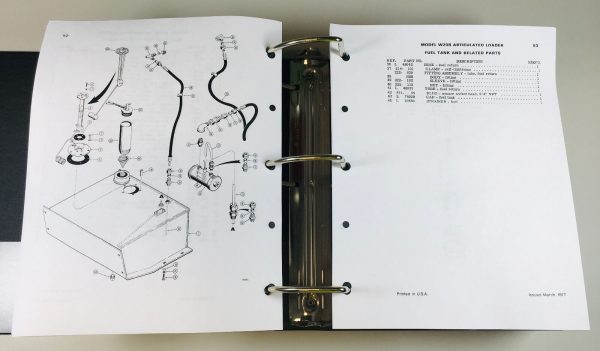 Lot Case W20B Wheel Loader Service Parts Manuals Catalog Repair Shop Binder - Image 12