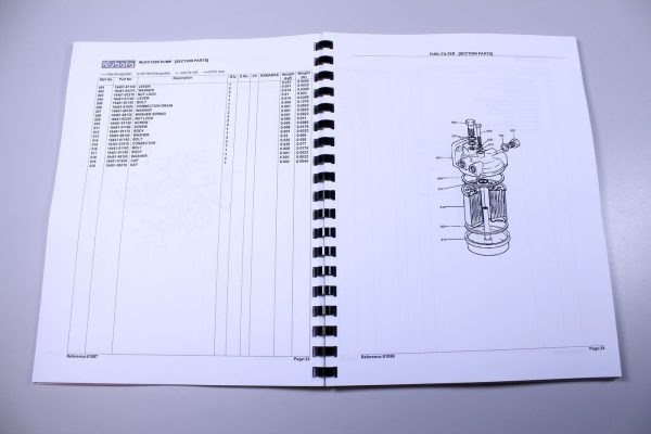 Kubota M5500Dt Tractor Operators Maual Parts Catalog Set - Image 4