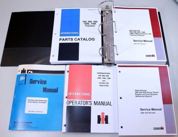 International 986 1086 1486 Tractor Service Parts Operators Manual Repair Set - Image 9