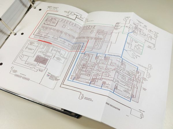 Case 220B Crawler Excavator Technical Service Parts Operators Manual Shop Set - Image 8