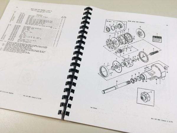 Parts Manual Book For Massey Ferguson Mf 1105 1135 Tractors Catalog Diagrams - Image 8