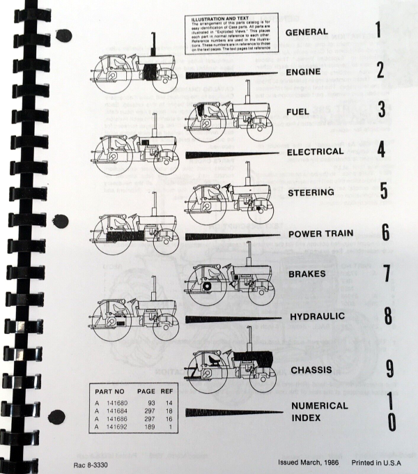 Case IH 385 Tractor Parts Catalog Operators Manual Owners Set Catalog 1807-After - Image 2