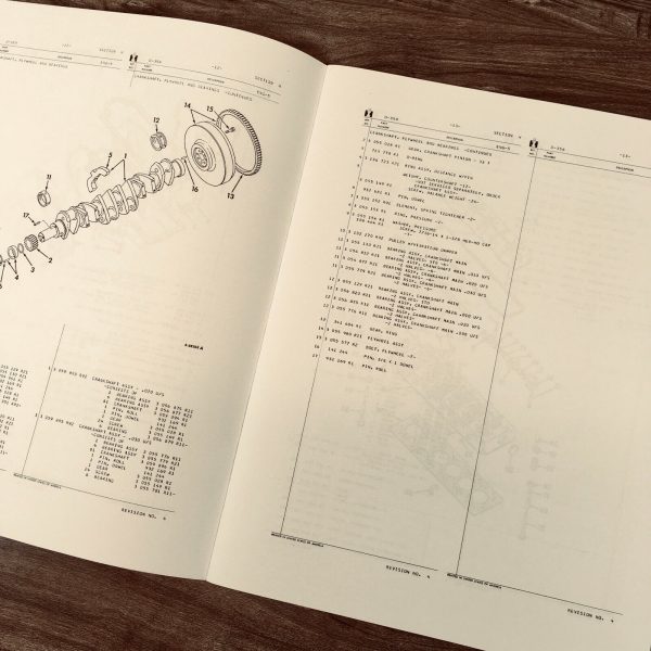 International D-358 Diesel Engine For 866 3088 Tractor Service Parts Manual Set - Image 11