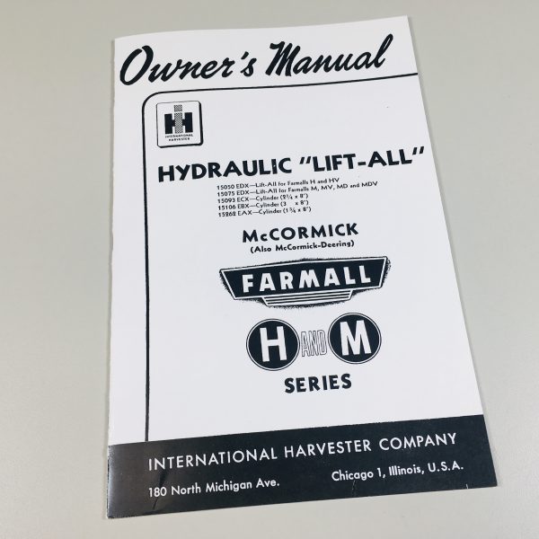 Farmall M Mv Tractor Service Manual Set Owner Operator Repair Shop Parts Catalog - Image 2