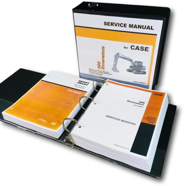 Case 688 Crawler Excavator Service Repair Manual Parts Catalog PIN Before 11601