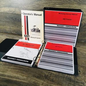 Massey Ferguson 285 Tractor Service Parts Operators Manual Set Prior to 9A34923