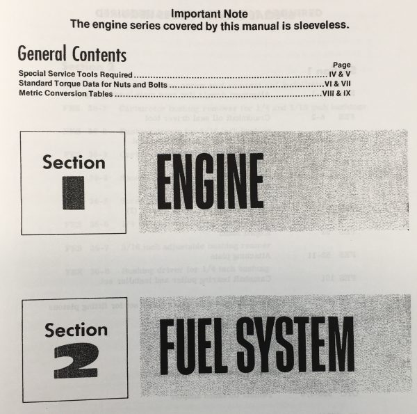 Farmall Ih C-157 Gas Engine 2400A Tractor Backhoe Service Shop Repair Manual - Image 2