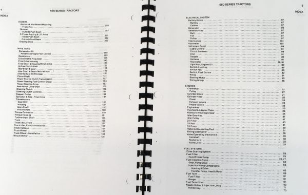 Allis Chalmers 652 653 Crawler Dozer 655 Loader Parts Manual Catalog Book - Image 3