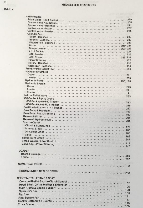 Allis Chalmers 652 653 Crawler Dozer 655 Loader Parts Manual Catalog Book - Image 4
