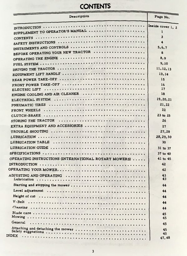 International Cub Cadet 126 127 147 Lawn Tractor Operators Owners Repair Manual - Image 3