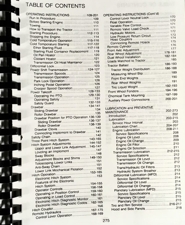 Case Ih 7110 7120 Tractor Operators Owners Manual Maintenance Lubrication - Image 3