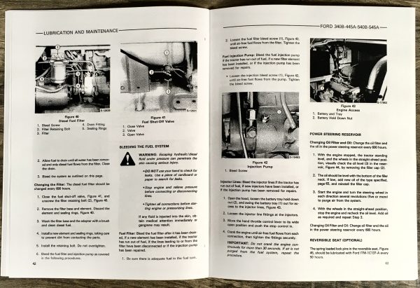 Ford 340B 445A 540B 545A Tractor Loader Backhoe Owners Operators Manual Book - Image 5