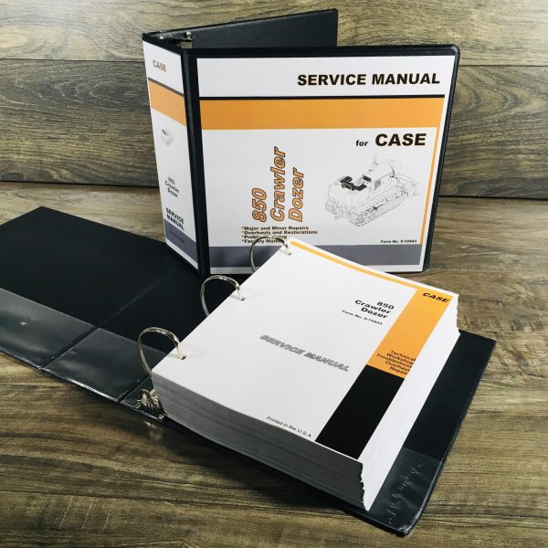 Case 850 Crawler Dozer Loader Service Repair Manual Technical Shop Book Binder