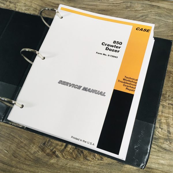 Case 850 Crawler Dozer Loader Service Repair Manual Technical Shop Book Binder - Image 2