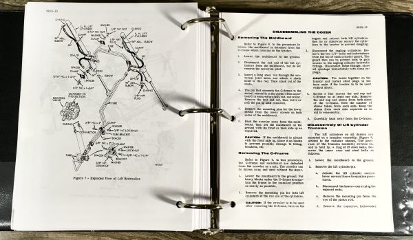 Case 850 Crawler Dozer Loader Service Repair Manual Technical Shop Book Binder - Image 7