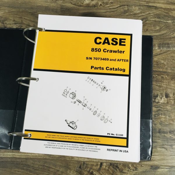 Case 850 Crawler Dozer Loader Service Manual Set Parts Catalog S/N After 7073469 - Image 16