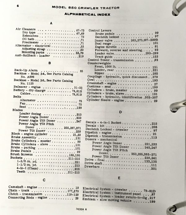 Case 850 Crawler Dozer Loader Service Manual Set Parts Catalog S/N After 7073469 - Image 17