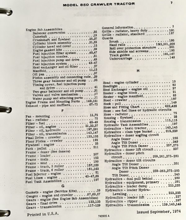 Case 850 Crawler Dozer Loader Service Manual Set Parts Catalog S/N After 7073469 - Image 18