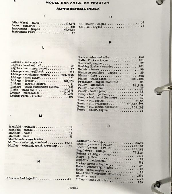 Case 850 Crawler Dozer Loader Service Manual Set Parts Catalog S/N After 7073469 - Image 19