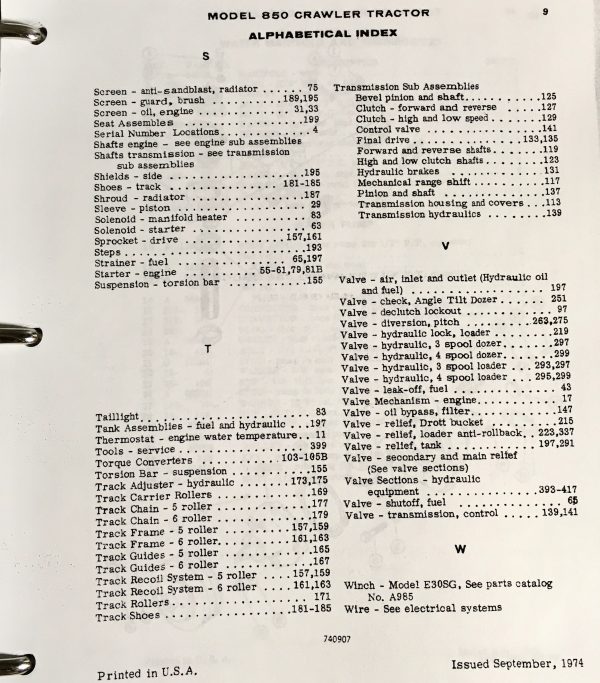 Case 850 Crawler Dozer Loader Service Manual Set Parts Catalog S/N After 7073469 - Image 20