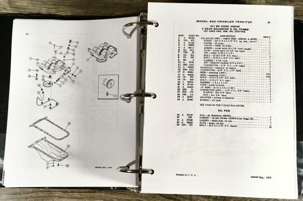 Case 850 Crawler Dozer Loader Service Manual Set Parts Catalog S/N After 7073469 - Image 22