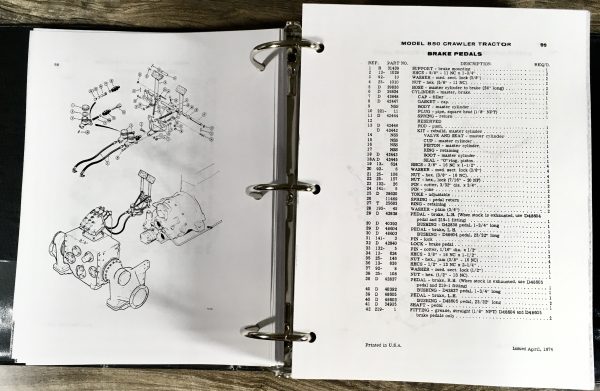 Case 850 Crawler Dozer Loader Service Manual Set Parts Catalog S/N After 7073469 - Image 25