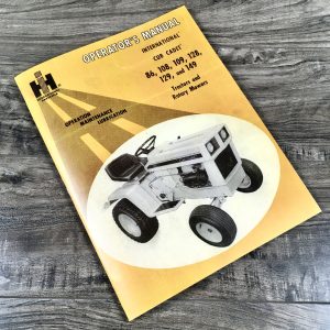 International Cub Cadet Tractor Model 149 Owner Operators Manual Lawn Mower