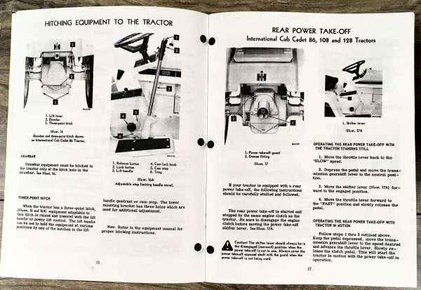 International Cub Cadet Tractor Model 86 108 Owner Operators Manual Lawn Mower - Image 5