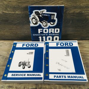Ford 1100 Tractor Service Operators Parts Manual Set Repair Shop Book Repair