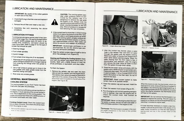 Ford 1100 Operators Owners Manual Tractor Maintenance Controls Operation Lube - Image 5