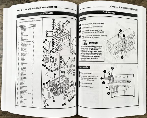 Ford 1100 Tractor Service Manual Parts Catalog Repair Overhaul Shop Book Set - Image 12