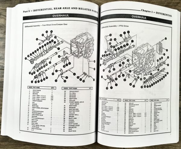 Ford 1100 Tractor Service Manual Parts Catalog Repair Overhaul Shop Book Set - Image 11