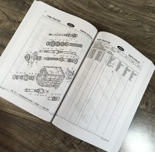 Ford 1100 1200 1300 1500 1700 1900 Tractor Parts Assembly Manual Catalog - Image 6