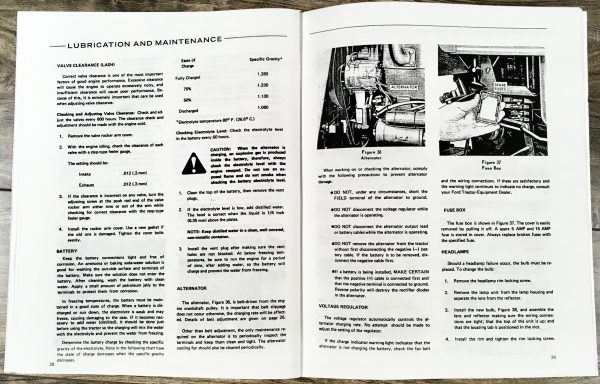Ford 1000 Tractor Owner Operators Manual Book Maintenance - Image 7