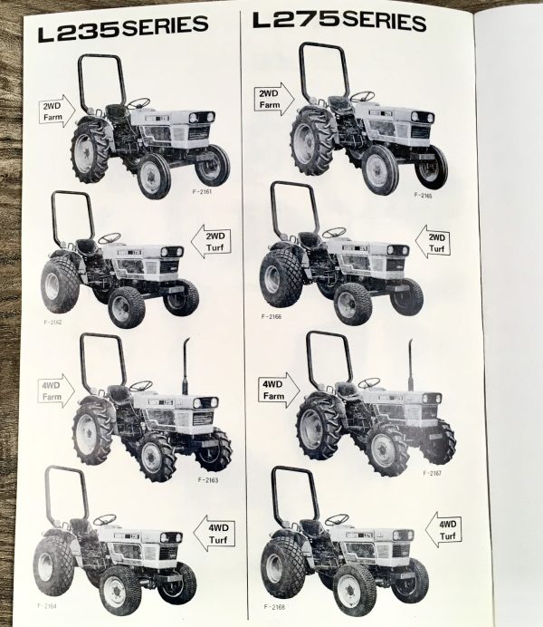 Kubota L235 L275 Tractors Operators Owners Manual 2Wd 4Wd Diesel Maintenance - Image 3