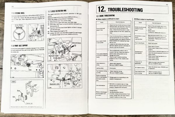 Kubota L235 L275 Tractors Operators Owners Manual 2Wd 4Wd Diesel Maintenance - Image 4