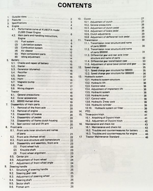 Kubota B6000 Tractor Service Parts Operators Repair Manual Shop Book Set Owners - Image 4