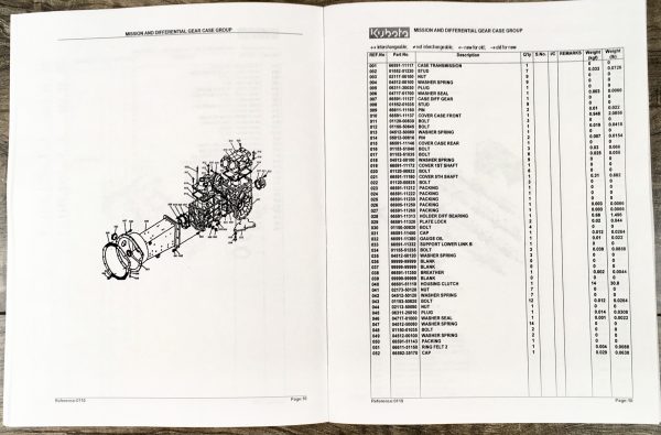 Kubota B6000 B6000E B6000D Tractor Parts Assembly Manual Catalog Exploded Views - Image 5